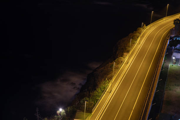 istock colorful light trace from highway traffic at night 1154450274