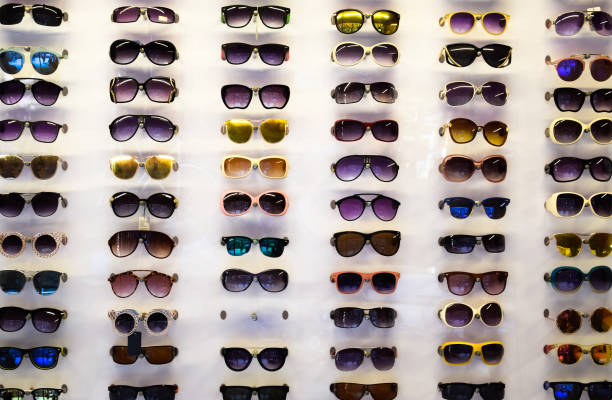 istock Sunglasses on the shop window 1154451690