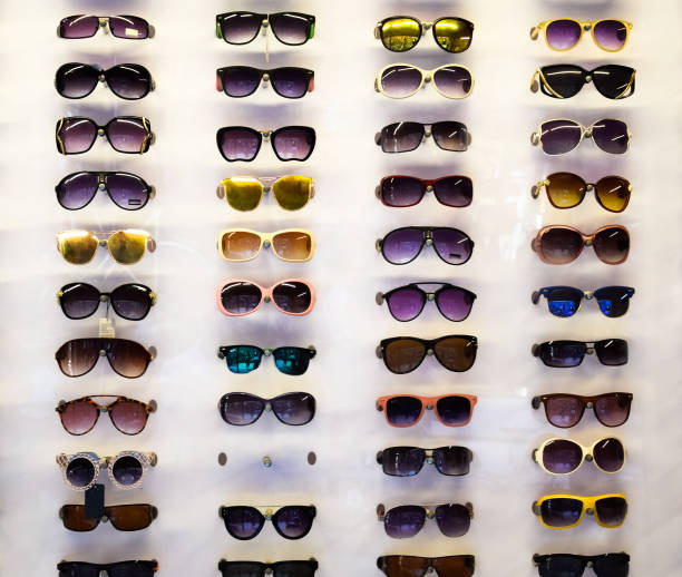 istock Sunglasses on the shop window 1154451692