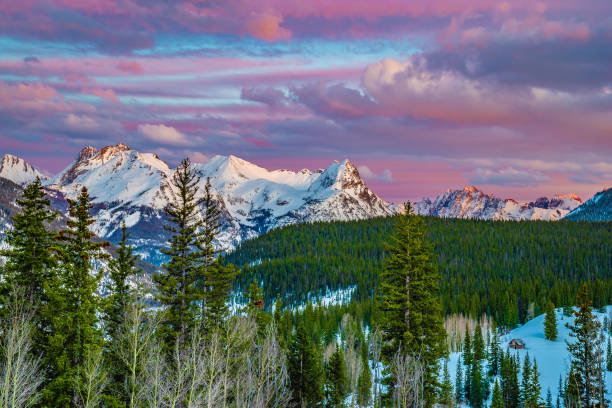 istock Colorful Sunset in Silverton, Colorado 1154454576