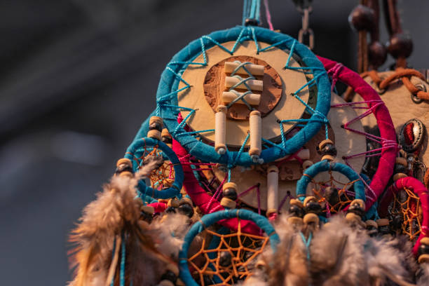 istock Details of a Native American dream catcher. 1154454875