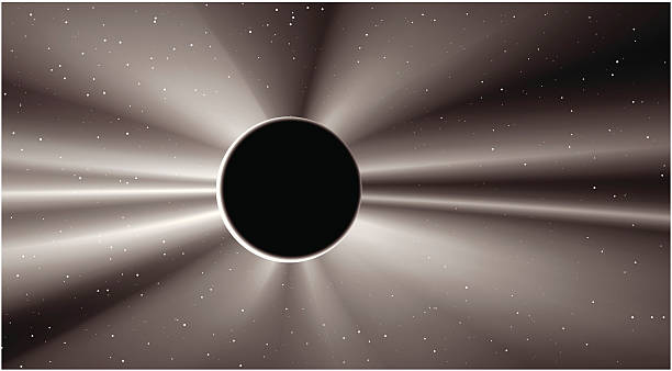 Magnifique Éclipse solaire - Illustration vectorielle