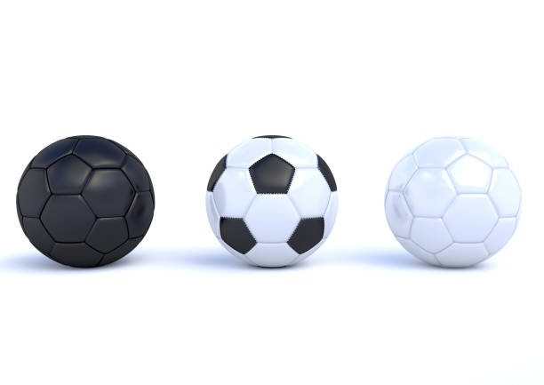 istock Set of realistic soccer balls 1154472999