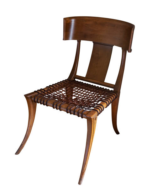 istock brown walnut chair isolated on white 1154474728