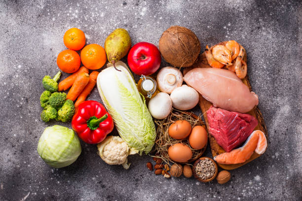 istock Healthy products for paleo diet 1154475511