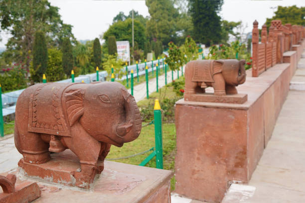 istock Small  statues  of elephants 1154482301