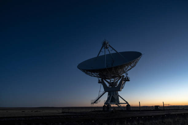 istock Satellite Dish Antenna against sunset sky 1154495683