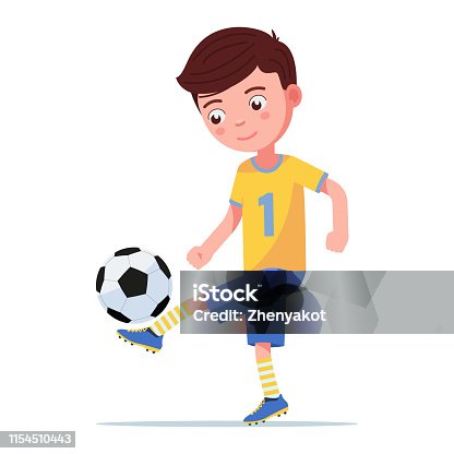 5,131 Child Kicking Illustrations & Clip Art - iStock | Child kicking ball,  Child kicking soccer ball, Child kicking white background