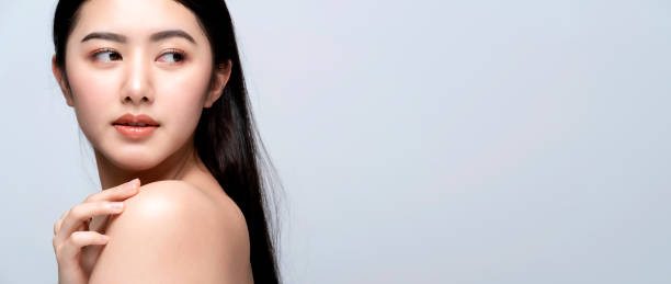 Beautiful Pretty Young asian Woman with Clean Fresh bare Skin concept Asian Girl beauty face skincare. Facial treatment. healthy skin and cosmetic ideas concept Beautiful Pretty Young asian Woman with Clean Fresh bare Skin concept Asian Girl beauty face skincare. Facial treatment. healthy skin and cosmetic ideas concept semi dress stock pictures, royalty-free photos & images