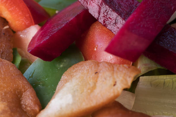 istock Fattoush or bread salad with pita close-up 1154520383