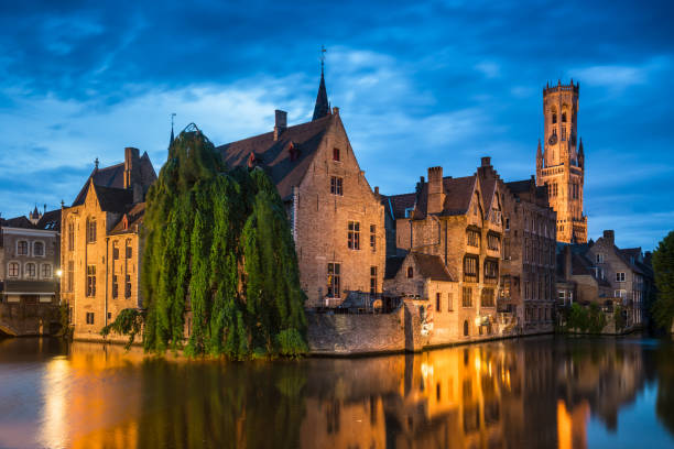 Belgium, Bruges, Europe, Belgian Culture, Dusk