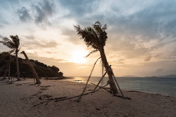 istock sea and sand bach sunset in the morning 1154529679