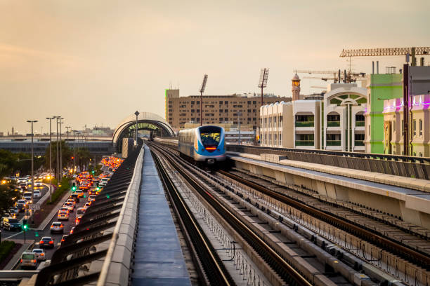 istock Ride on Dubai Metro 1154532750