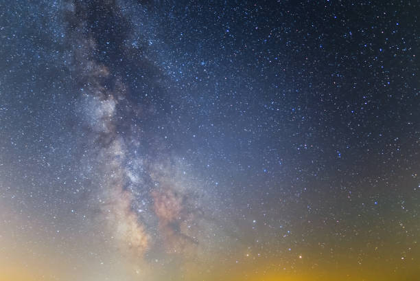 istock beautiful night sky scene with milky way 1154533173