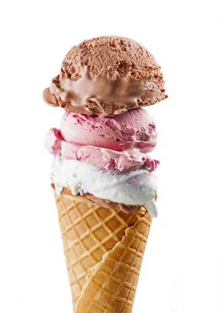istock ice cream balls in waffle cone 1154538592