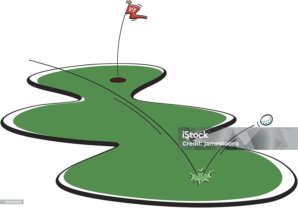Golf Bounce  Cartoon stock vector