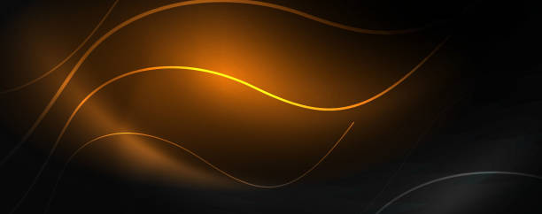 istock Dark abstract background with bright color neon lights and lines. Glowing background 1154541395