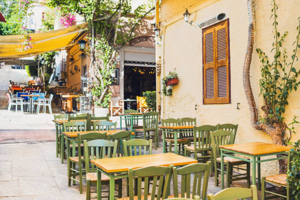istock Beautiful street in Athens, Greece 1154543563
