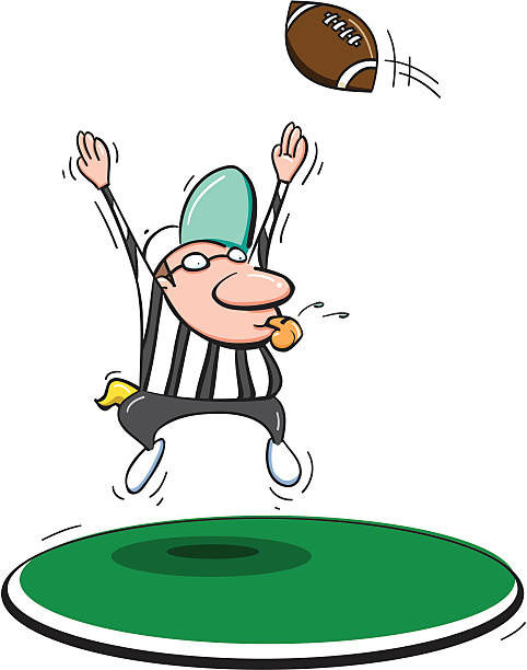 Touchdown Umpire 640+ Football Referee Touchdown Stock Illustrations, Royalty-Free ...