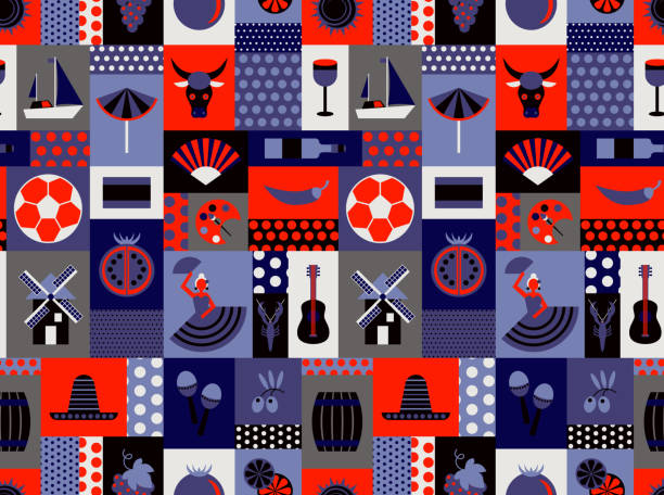 Easy Spain Pattern 27,100+ Spain Pattern Illustrations - iStock