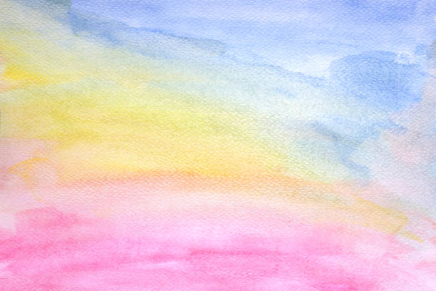 istock Abstract colorful watercolor texture background ,Brushed painted abstract watercolor background illustration, Design and decoration banner 1154551105