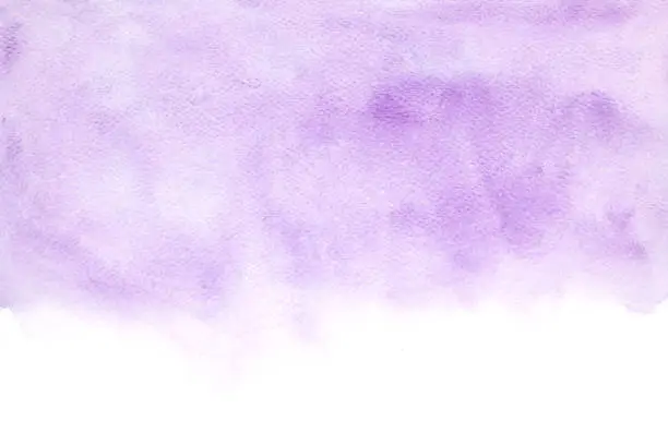Photo of Abstract watercolor background, Purple watercolor brushed painted abstract background, Design and decoration banner, Space for text