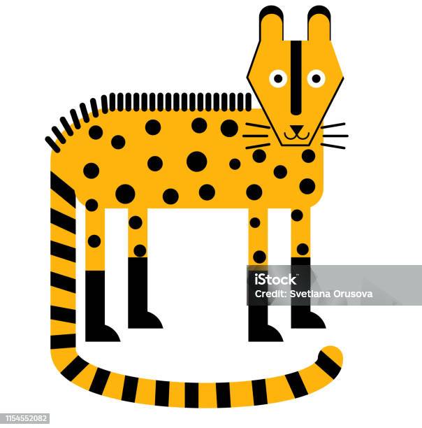 Hyena Flat Illustration Stock Illustration - Download Image Now - Animal, Animal Wildlife, Art