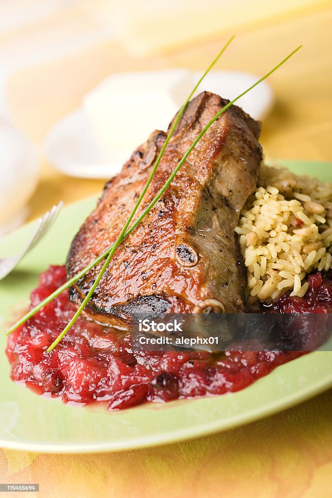 Schweinekotelett - Lizenzfrei Angebraten Stock-Foto