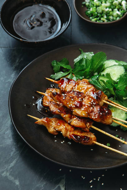 istock Japanese chicken yakitori skewers 1154558047
