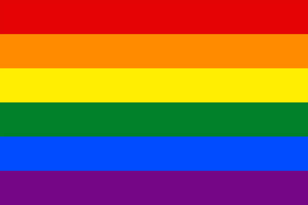 LGBTQ flag for background,Accurate dimensions, element proportions and colors. stock photo