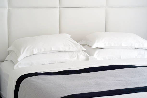 istock Interior of a hotel bedroom 1154562437