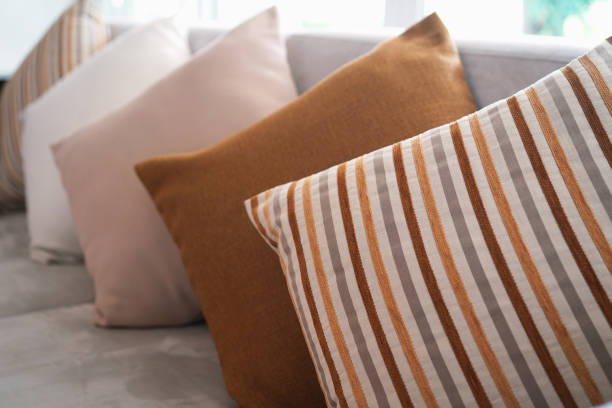 istock close up of backrest pillow on sofa 1154563367