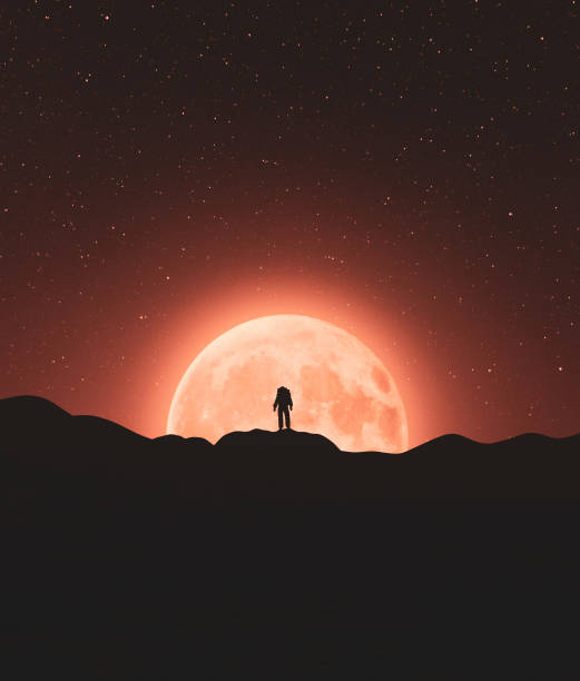 Amazing blue planet Earth and Moon in deep space. Waning crescent Moon over planet Earth. View from orbit from space station window. Observing our planet. Elements of this image furnished by NASA. ______ Url(s):\nhttps://science.nasa.gov/resource/rare-full-moon-on-christmas-day/\nhttps://images.nasa.gov/details-iss067e035826\nAdobe Photoshop CC 2023. Knoll light factory. Adobe After Effects CC 2021.