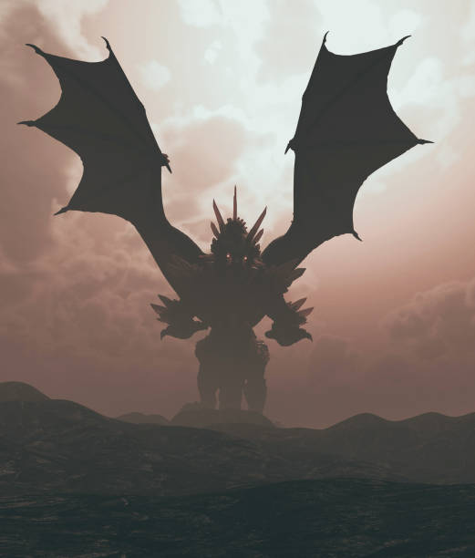 Land of the dragon,3d rendering