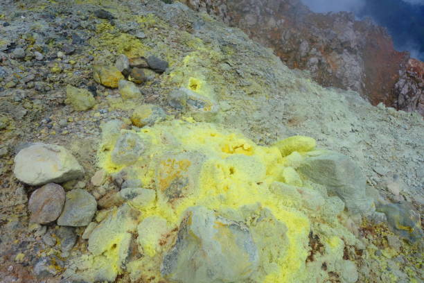 istock Active volcano Mount Egon with a caldera and sulfuric gasses coming from within the volcano on East Nusa Tenggara, Flores, Indonesia 1154569105