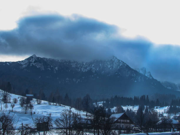 istock Breathtaking mountain landscape in winter 1154570700