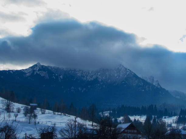 istock Breathtaking mountain landscape in winter 1154570716
