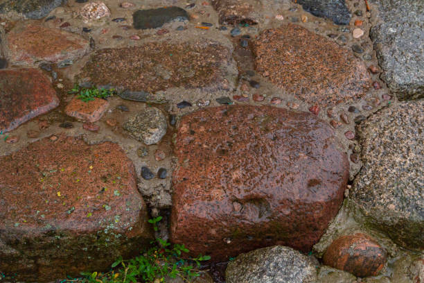 istock The road from big stone cobblestones after a rain 1154570808