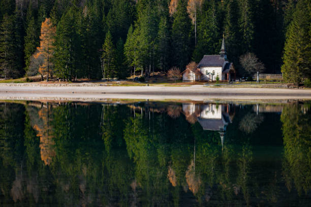 Beautiful Panorama of Lake Reflection