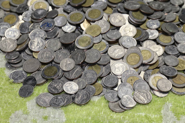 istock Stack Money of Baht Thailand coins 1154580852