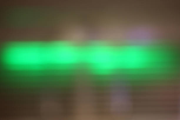 istock Blurred green light soft animation style energy move light for background banner website 1154581228