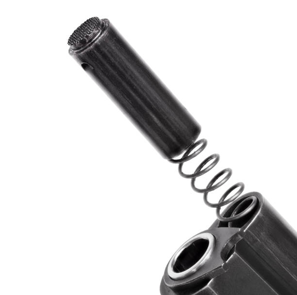 Spring coming out of a handgun