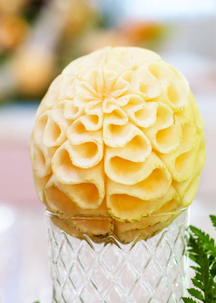 Fruit and vegetable carvings, Display thai fruit carving decoration