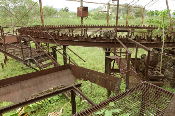 istock Overview of Abandoned Pig Iron Casting Machine 1154586352