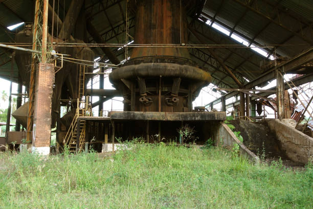 istock Casthouse Overview at Abandoned Blast Furnace Plant 1154586595