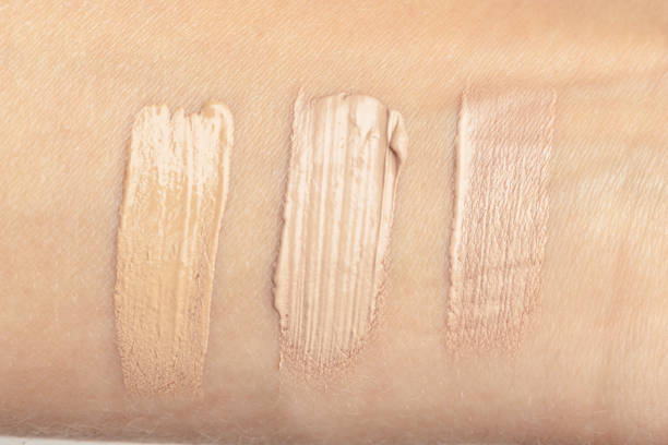 istock Liquid Foundation Smudge On  Skin Background. 1154586745