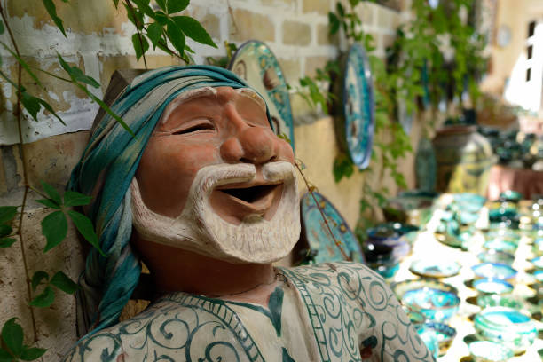 Painted Terracotta Sun for sale in Sicily