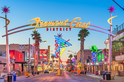 Las Vegas, Nevada, USA - April 8, 2023: Paris replica along the famous Las Vegas Strip. This hotel and casino is a popular travel destination for many.