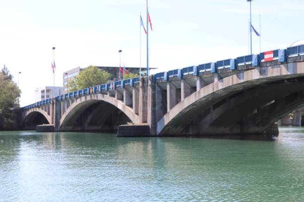 istock City of Lyon - The Pasteur Bridge on the Rhone River 1154595396