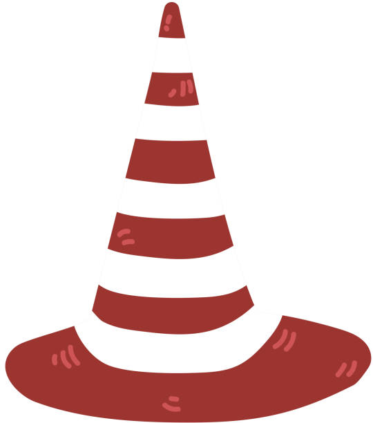 istock Traffic Cone, City Street Design Element Cartoon Vector Illustration 1154599893